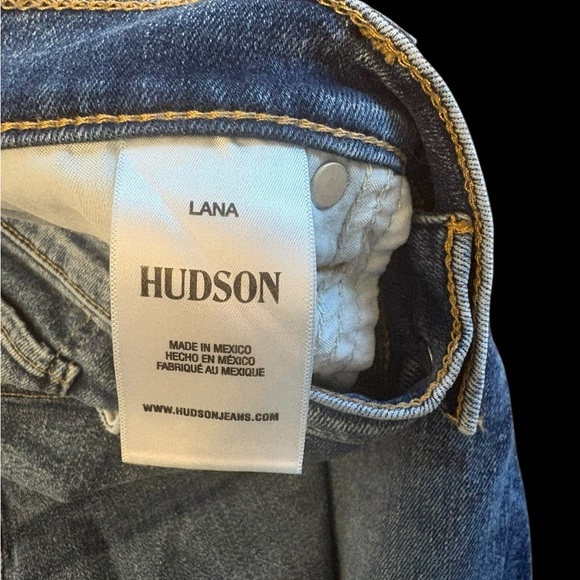 Hudson Lana Mid-Rise Distressed Slim Boyfriend Jeans, size 28 - Picture 8 of 8